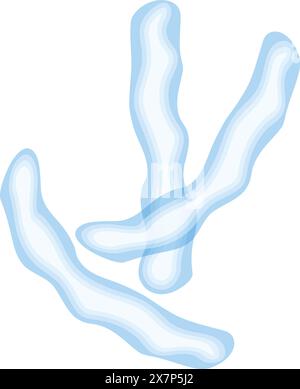 Illustrazione di un disegno vettoriale cromosomico Illustrazione Vettoriale