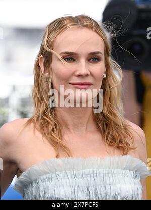 Cannes, Francia. 21 maggio 2024. Diane Kruger presente alla chiamata fotografica Shrouds, al Palais de Festival, parte della 77a edizione del Festival di Cannes. Crediti: Doug Peters/EMPICS/Alamy Live News Foto Stock