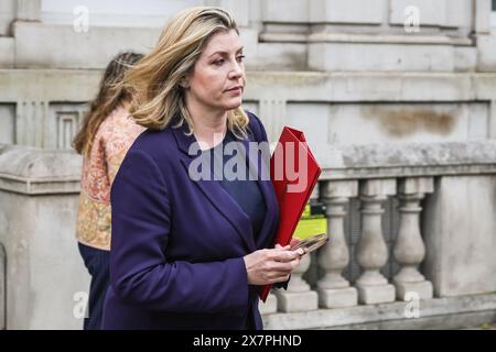 Londra, Regno Unito. 21 maggio 2024. Penny Mordaunt, deputato, Lord Presidente del Consiglio, leader della camera dei comuni. La riunione settimanale del gabinetto e' stata rinviata questa mattina, ma diversi ministri arrivano e partono da Downing Street e dall'Ufficio del Gabinetto questa mattina per altri affari legati al governo. Crediti: Imageplotter/Alamy Live News Foto Stock