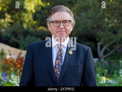 Keith Weed, presidente e presidente della Royal Horticultural Society, al Chelsea Flower Show 2024. Foto Stock