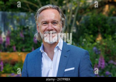 Marcus Wareing, famoso chef inglese ed ex chef proprietario del ristorante con una stella Michelin Marcus, al RHS Chelsea Flower Show Foto Stock