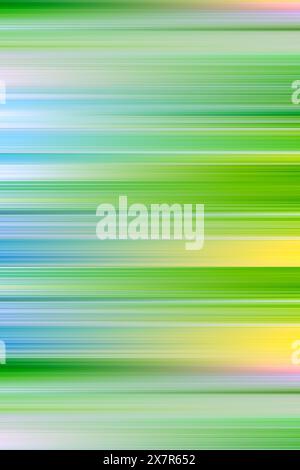 Sfondo astratto colorato con una transizione uniforme di linee sfumate in vivaci sfumature primaverili. Foto Stock