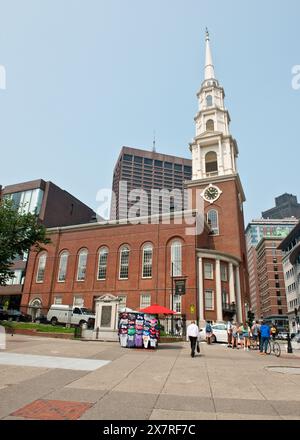 Chiesa evangelica al Boston Common. Boston, Massachusetts, Stati Uniti Foto Stock