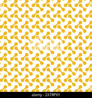 Design con motivo senza cuciture in metallo giallo Illustrazione Vettoriale