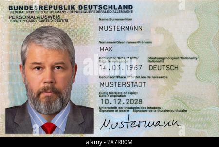 passaporto o foto di applicazione dell'uomo, 55 anni Foto Stock