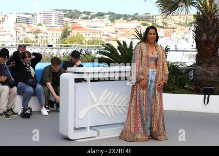 21 maggio 2024, Cannes, Costa azzurra, Francia: SHAHANA GOSWAMI posa durante la photocall "Santosh" al 77° Festival annuale di Cannes al Palais des Festivals di Cannes, Francia (Credit Image: © Mickael Chavet/ZUMA Press Wire) SOLO PER USO EDITORIALE! Non per USO commerciale! Foto Stock