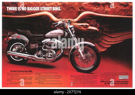 1977 Harley Davidson 1200 Super Glide ad Foto Stock