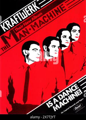 1978 The Man-Machine Studio album dei Kraftwerk Promo release Foto Stock
