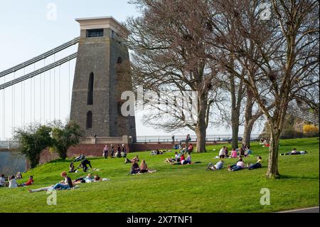 Clifton Suspension Bridge, Bristol, Avon Foto Stock