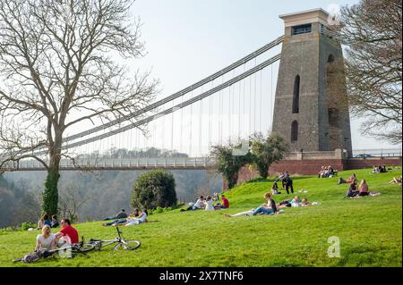 Clifton Suspension Bridge, Bristol, Avon Foto Stock