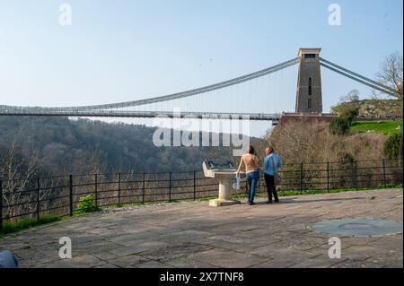 Clifton Suspension Bridge, Bristol, Avon Foto Stock