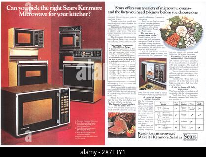 1978 Sears Kenmore forno a microonde ad Foto Stock