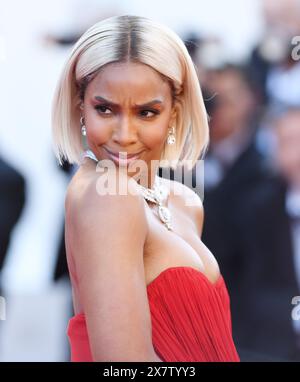 Cannes, Francia. 21 maggio 2024. La cantante americana Kelly Rowland partecipa alla prima di Marcello mio al 77° Festival di Cannes, in Francia, martedì 21 maggio 2024. Foto di Rune Hellestad/ credito: UPI/Alamy Live News Foto Stock