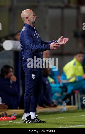 Benevento, Italia. 21 maggio 2024. Alfonso Greco in azione durante la partita italiana di calcio di Lega Pro Benevento vs Torres. Crediti: Mario Taddeo/Alamy Live News Foto Stock