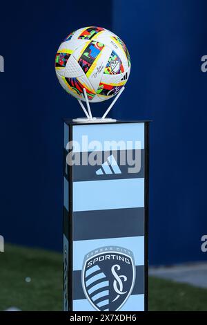 Kansas City, Kansas, Stati Uniti. 21 maggio 2024. Il pallone prima della partita tra Sporting Kansas City e FC Tulsa al Children's Mercy Park di Kansas City, Kansas. David Smith/CSM/Alamy Live News Foto Stock