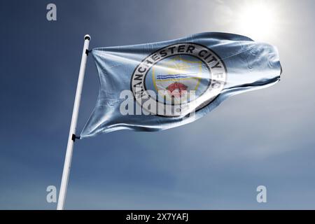 Il Manchester City Football Club è una società calcistica con sede a Manchester, Inghilterra, Foto Stock