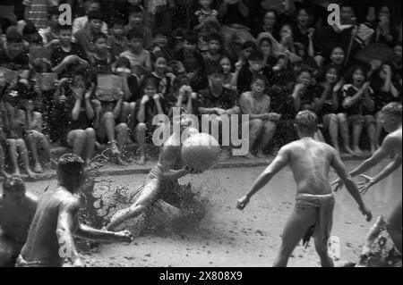 Festival del Mud Ball Wrestling Foto Stock