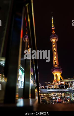 Shanghai, Chine. 21 maggio 2024. L'Oriental Pearl Towerdurante l'ePrix di Shanghai 2024, ottavo incontro del Campionato Mondiale ABB FIA di Formula e 2023-24, sul circuito Internazionale di Shanghai dal 24 al 26 maggio 2024 a Shanghai, Cina - foto Julien Delfosse/DPPI Credit: DPPI Media/Alamy Live News Foto Stock