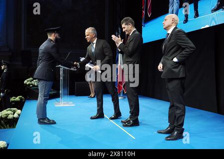 Bologna, Italia. 22 marzo 2024. Bologna, Italia - Cronaca - 22 maggio 2024 - 172mo anniversario fondazione corpo dellaPolizia di Stato con ministro degli interni Matteo Piantedosi - - (foto Michele Nucci/LaPresse) News - Bologna, Italia - 22 maggio, 2024 - 172° anniversario della fondazione della polizia di Stato con il Ministro dell'interno Matteo Piantedosi - (foto Michele Nucci/LaPresse) crediti: LaPresse/Alamy Live News Foto Stock