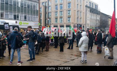 Protesta pro Palestine in Europe, 16 dicembre 2023, Southampton, Regno Unito Foto Stock