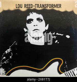 Transformer copertina album di Lou Reed, vinile LP Foto Stock