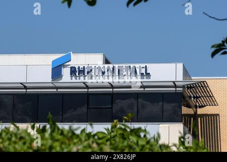 Segui le indicazioni per gli uffici Rheinmetal di Aztec West Bristol, Regno Unito Foto Stock