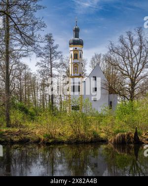 Chiesa storica di Schenkenau in Baviera (Germania) Foto Stock