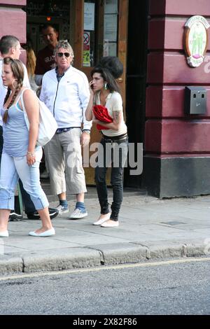 Amy Winehouse al pub Hawley Arms di Camden 2007 Foto Stock