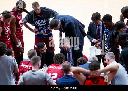 Murcia, Spagna. 22 maggio 2024. UCAM Murcia CB vs VALENCIA Basket, acb, Endesa League, seconda partita di playoff, Palazzo dello Sport di Murcia regione di Murcia Spagna, 22 maggio 2024 credito: Pascu Méndez/Alamy Live News Foto Stock