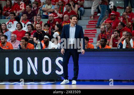 Murcia, Spagna. 22 maggio 2024. UCAM Murcia CB vs VALENCIA Basket, acb, Endesa League, seconda partita di playoff, Palazzo dello Sport di Murcia regione di Murcia Spagna, 22 maggio 2024 credito: Pascu Méndez/Alamy Live News Foto Stock