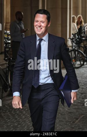 Londra, Regno Unito. 22 maggio 2024. Alex Chalk, KC, deputato, Segretario di Stato per la giustizia e Lord Cancelliere. I ministri partecipano ad una riunione del gabinetto di governo al 10 di Downing Street poco prima che il primo ministro Rishi Sunak faccia il suo discorso per annunciare la data delle elezioni generali al 4 luglio 2024. Crediti: Imageplotter/Alamy Live News Foto Stock