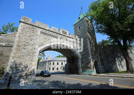 St Louis Gate, Quebec City, Canada Foto Stock