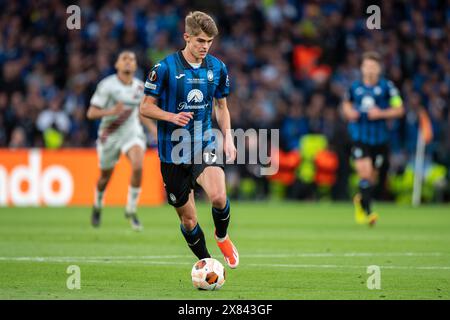 Dublino, Repubblica d'Irlanda. 22 maggio 2024. Charles De Ketelaere di Atalanta durante la finale di UEFA Europa League 2024 tra Atalanta BC e Bayer 04 Leverkusen alla Dublin Arena di Dublino, Irlanda, il 22 maggio 2024 (foto di Andrew SURMA/ Credit: SIPA USA/Alamy Live News Foto Stock