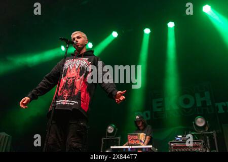 Madison, Stati Uniti. 21 maggio 2024. Rapper Ekoh (Jeff Thompson) al Sylvee il 21 maggio 2024, a Madison, Wisconsin (foto di Daniel DeSlover/Sipa USA) crediti: SIPA USA/Alamy Live News Foto Stock