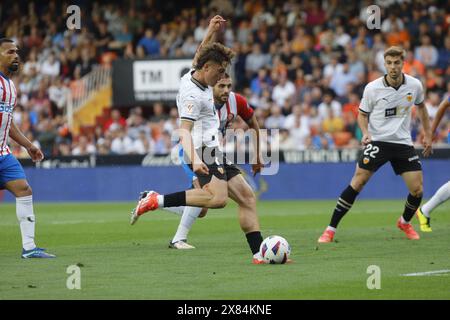 Sergi Canos del team Valencia CF Foto Stock