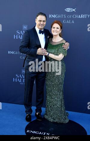 Milutin G. Gatsby und Sarah Ferguson bei der Knights of Charity Gala am 22.05.2024 im Rahmen vom 77. Festival del cinema di Cannes Foto Stock