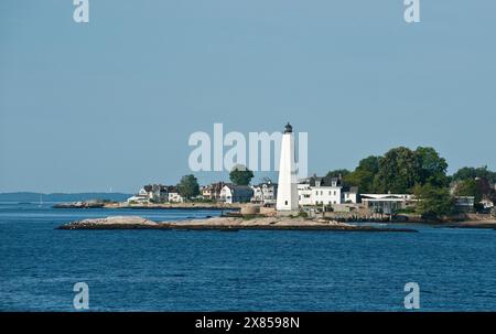 Faro di New London Harbor. Faro di Pequot. New London. Connecticut, Stati Uniti d'America Foto Stock