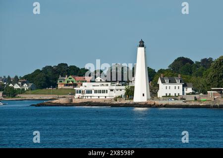 Faro di New London Harbor. Faro di Pequot. New London. Connecticut, Stati Uniti d'America Foto Stock