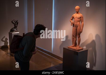 Il Museo Pablo Gargallo apre le sue porte gratuitamente durante la giornata Internazionale del Museo, Saragozza, Spagna Foto Stock