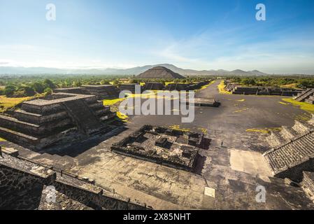 Piramide del sole a San Martin de las Piramides, Teotihuacan, messico Foto Stock