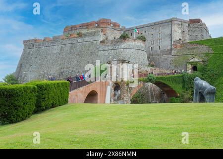 Savona, Liturgia, Italia. La Fortezza di Priamar. Foto Stock