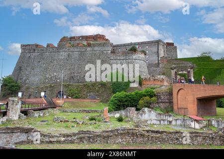 Savona, Liturgia, Italia. La Fortezza di Priamar. Foto Stock