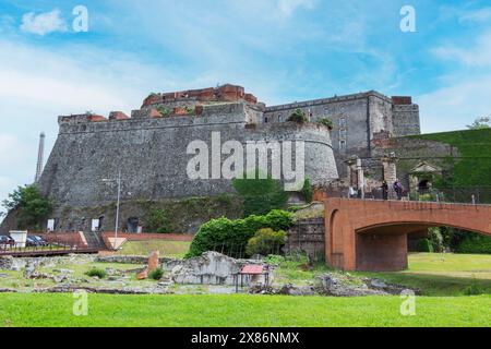 Savona, Liturgia, Italia. La Fortezza di Priamar. Foto Stock