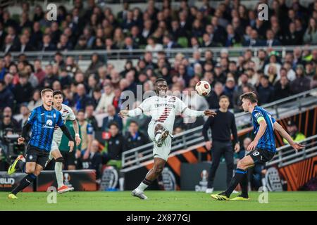 22 maggio 2024; finale di UEFA Europa League tra Atalanta BC e Bayer 04 Leverkusen alla Dublin Arena, Dublino, Repubblica d'Irlanda. Crediti: David Ribeiro / Alamy Live News Foto Stock