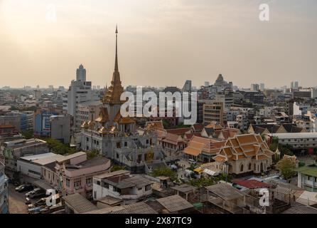 Una foto del Tempio Wat Traimit Withayaram Worawihan, conosciuto per il suo Buddha d'Oro all'interno. Foto Stock