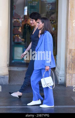 Madrid, Madrid, Spagna. 23 maggio 2024. La regina Letizia di Spagna, Elma Saiz Delgado partecipa alla prima del documentario ''˜la scienza delle morti delle donne africane - la scienza delle donne' al Palacio de la Prensa Cinema il 23 maggio 2024 a Madrid, Spagna (Credit Image: © Jack Abuin/ZUMA Press Wire) SOLO PER USO EDITORIALE! Non per USO commerciale! Foto Stock