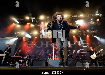 Stoccolma, Svezia. 23 maggio 2024. STOCCOLMA 20240523band rock svedese Europe con il cantante Joey Tempest si esibisce al Grona Lund di Stoccolma, Svezia, il 23 maggio 2024. Foto: Jessica Gow/TT/code 10070 credito: TT News Agency/Alamy Live News Foto Stock