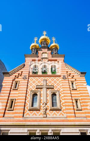 Alexander Newskij Kirke - una chiesa ortodossa russa a Copenaghen, Danimarca Foto Stock