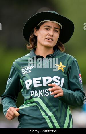 County Ground, Derby, Regno Unito. 23 maggio 2024. 1st Womens One Day International, Inghilterra contro Pakistan; Diana Baig del Pakistan credito: Action Plus Sports/Alamy Live News Foto Stock