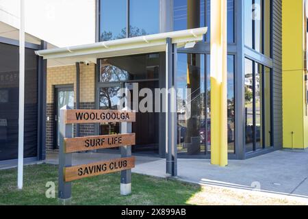 Woolgoolga surf club salvavita, Coffs Harbour, NSW, Australia Foto Stock